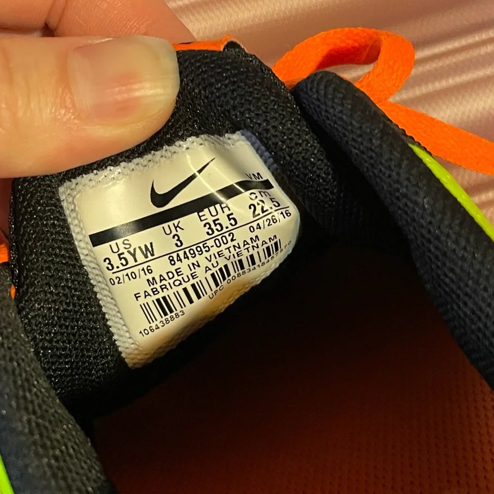 Nike Kids |flex experience| Black, Orange, and Green Sneakers - Picture 7 of 7